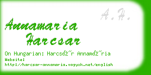 annamaria harcsar business card